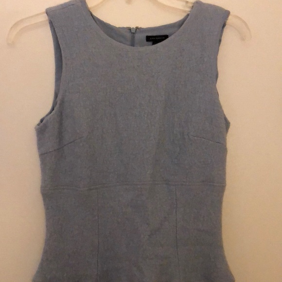 Wool Ann Tylor blue dress - Picture 2 of 4